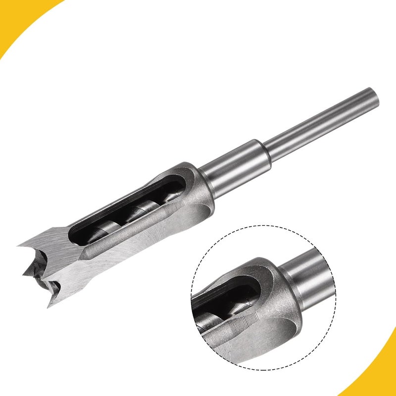 WorkBless 1" Woodworking Mortise Bit, Square Hole Drill Bit, High-Carbon Steel Hollow Chisel Mortise Power Tool for Woodworking - Image 5